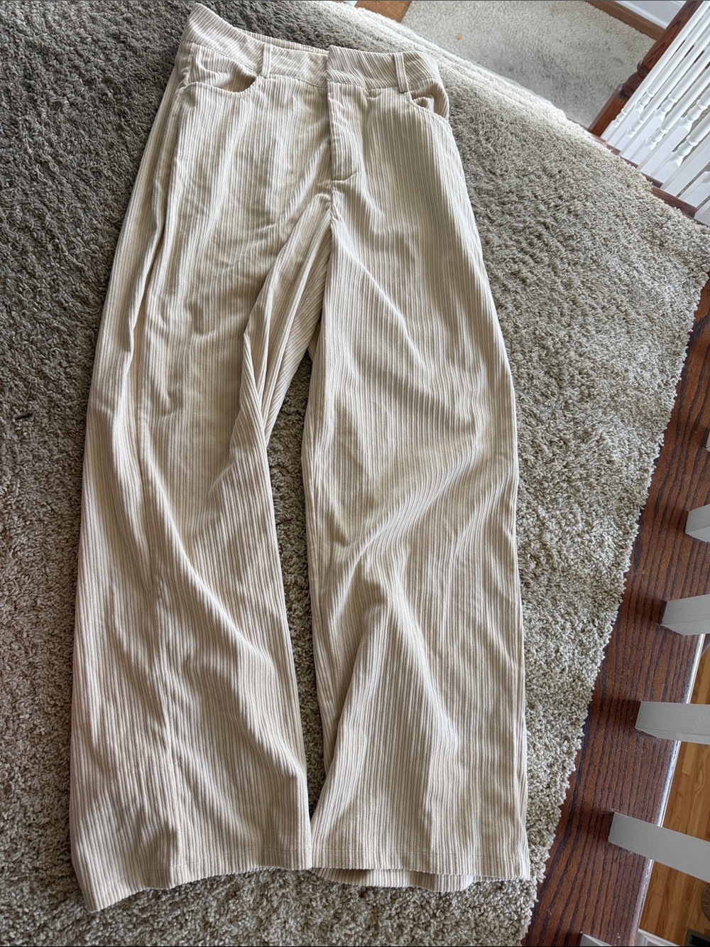 Women’s Wide-Leg Corduroy Pants - Beige